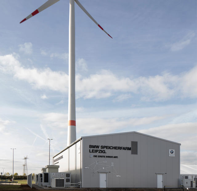 BMW wind power project and battery storage farm,Leipzig, Germany